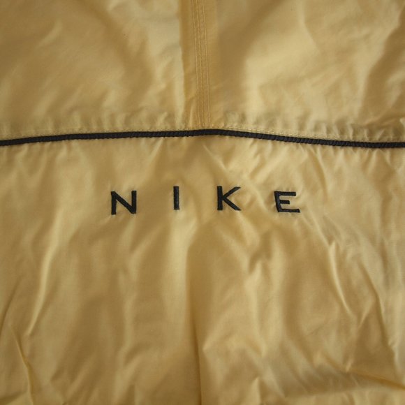 Nike Coat Women's Medium Yellow Windbreaker Vintage Full Zip Light Weight - Picture 4 of 11